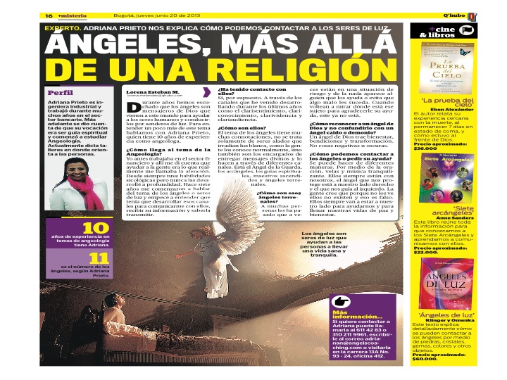 Publicacin en Qhubo Bogota Junio 19 2013